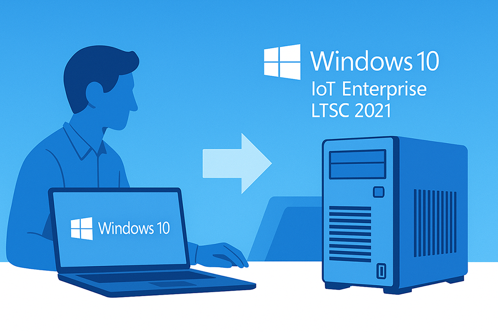 Windows 10 Pro から LTSC への乗り換えイメージ